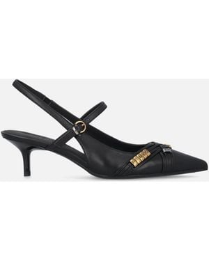 Pinko Slingbacks With Straps And Jewel Details - White