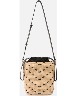 Pinko Bucket Mini Crossbody Bag - Natural