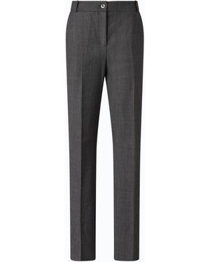 Pinko Stretch Wool-Blend Cigarette Pants - Gray