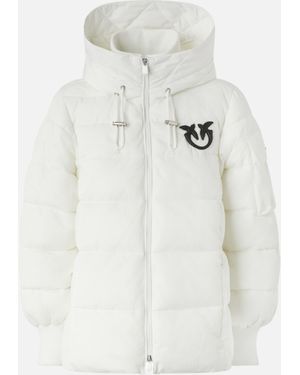 Pinko Piumino Con Cappuccio - Bianco
