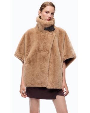 Pinko Capa Efecto Pelo - Marrón