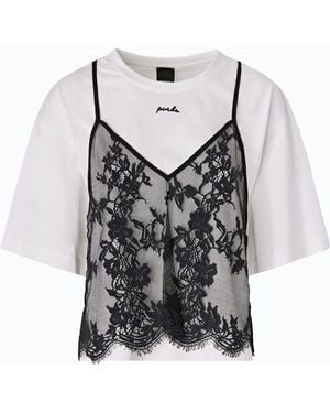 Pinko Camiseta Con Top De Encaje - Multicolor