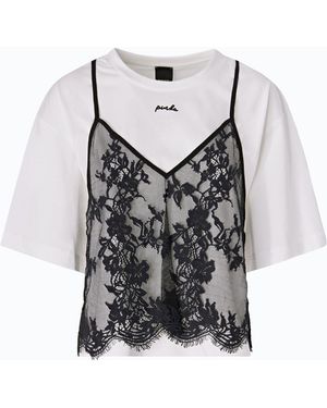 Pinko Camiseta Con Top De Encaje - Multicolor