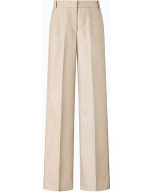 Pinko Palazzo-Hose Aus Metall-Wollmix - Weiß