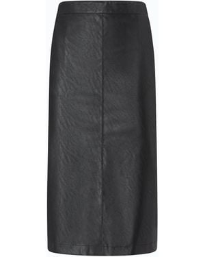 Pinko Nappa Leather-Effect Pencil Skirt - Black