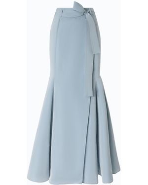 Pinko Long Taffeta Mermaid Skirt - Blue