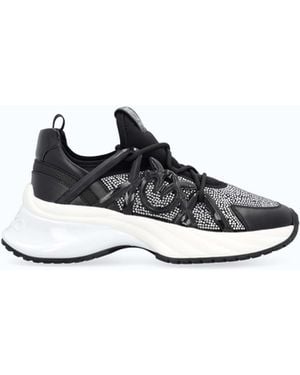 Pinko Zapatillas Ariel Con Cristales - Blanco