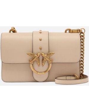 Pinko Love Bag One Small Crossbody Bag - Natural