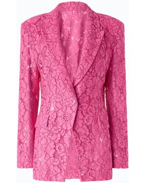 Pinko Lace Blazer With Jewel Buttons - Pink