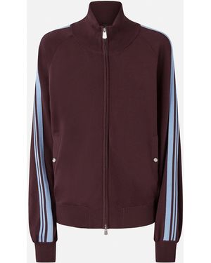Pinko Zipped Sweatshirt With Love Birds Logo - Purple