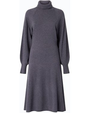 Pinko Wool-Blend Turtleneck Midi Dress - Blue