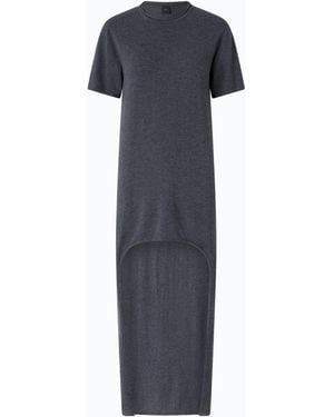 Pinko Wool-Blend Dress With Longer Back - Blue