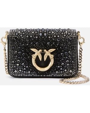 Pinko Clutch A Mano Micro Love Bag Click - Bianco
