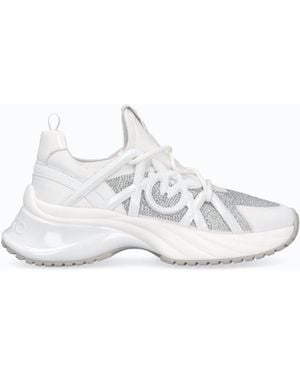 Pinko Zapatillas Ariel Con Cristales - Blanco