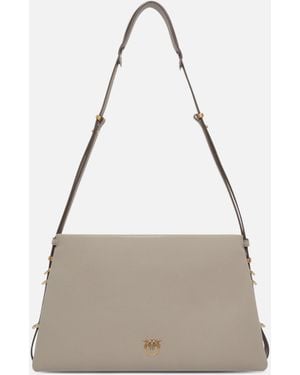 Pinko One, Two, Three Bag Shoulder Bag With Three Compartments - Natural