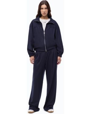 Pinko Stretch Wool-Blend Flared Trousers - Blue