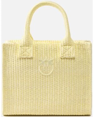 Pinko Beach Small Shopping Tote - Metallic