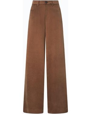 Pinko Palazzo-Hose Aus Twill Mit Pfirsichweicher Haptik - Braun