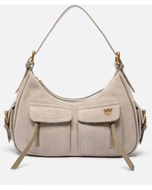Pinko Borsa A Spalla Cargo - Bianco