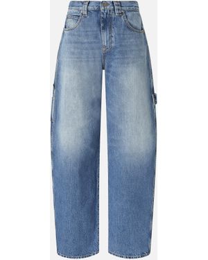 Pinko Balloon Jeans With Workwear Details - Blue