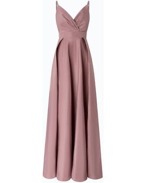 Pinko Long Taffeta Dress With Slit - Purple
