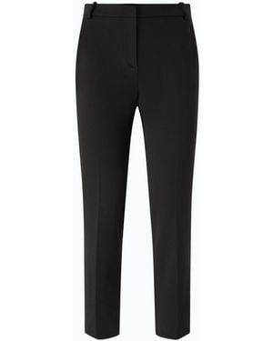 Pinko Cigarette Pants With Pressed Pleat - Black