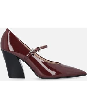 Pinko Mary Janes With Love Birds Logo - White