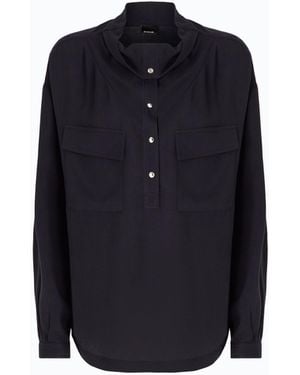 Pinko Blouse With Pockets And Buttons - Blue