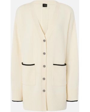 Pinko Cardigan Lungo Con Scollo A V - Neutro