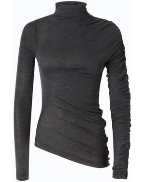 Pinko Rollkragenpullover Mit Asymmetrischem Saum - Blau