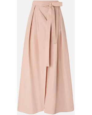 Pinko Long Wrap Skirt With Bow - Pink