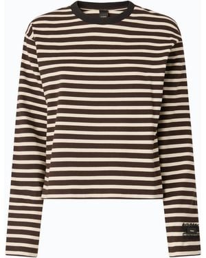 Pinko Quiet Is The New Punk Striped Sweater - Black