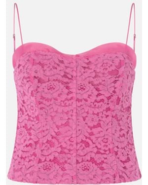 Pinko Lace Bustier Top - Pink