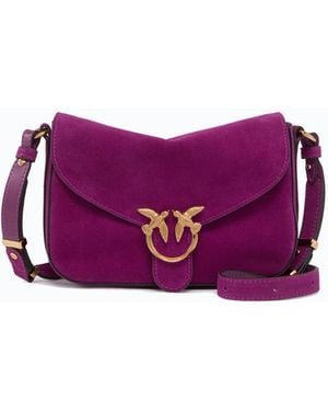 Pinko Mini Love Bag Satchel Crossbody Bag - Purple