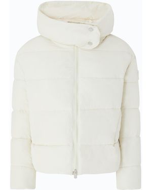 Pinko Technical Canvas Jacket With Hood - White