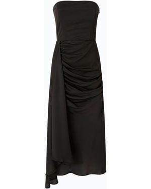 Pinko Vestido Midi Sin Mangas De Satén - Negro