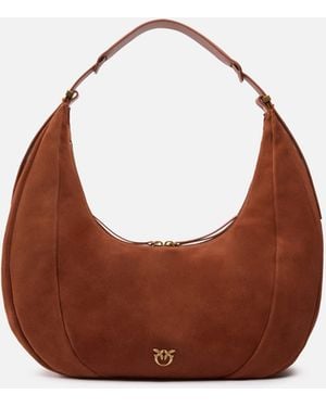 Pinko Borsa A Spalla Grande Hobo - Marrone