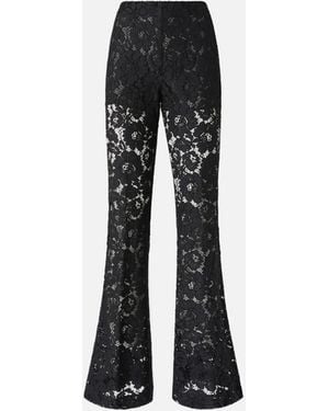 Pinko Flared Lace Pants - Black