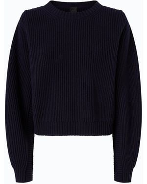 Pinko Ribbed Wool-Blend Jumper - Blue