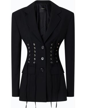 Pinko Chaqueta Ajustada Con Diseño Corsetero - Negro