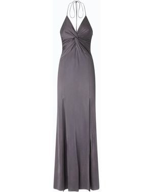 Pinko Long Slip Dress With Front Knot - White