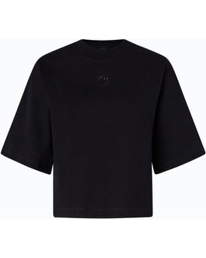 Pinko Camiseta Con Mangas Anchas Y Logotipo Love Birds - Negro