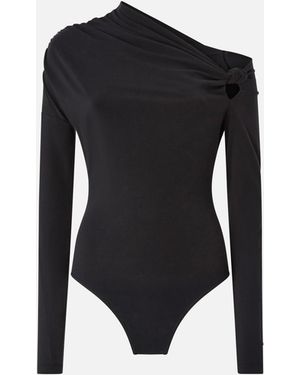 Pinko Bodysuit With Asymmetric Neckline - Black