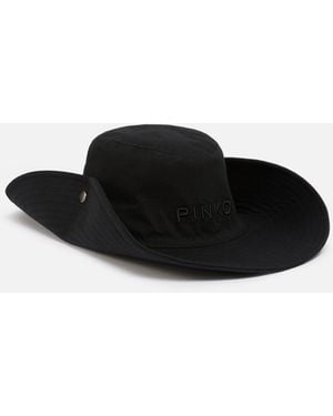 Pinko Country-Hut Mit Aufgesticktem Logo - Schwarz