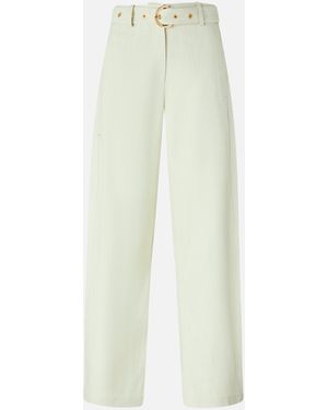 Pinko Pants With Belt - White