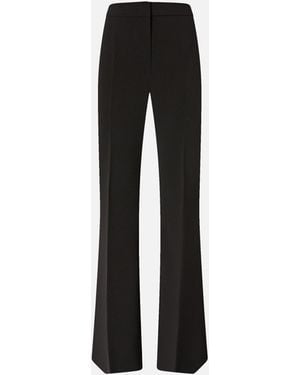 Pinko Trousers With Pressed Pleat Detail - Black