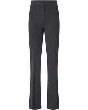 Pinko Flared Ponte-Knit Pants - Gray