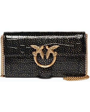 Pinko Love Bag One Wallet Small Crossbody Wallet - White