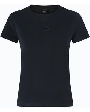 Pinko T-Shirt With Love Birds Logo - Blue