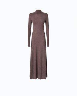 Pinko Long Turtleneck Dress - Brown